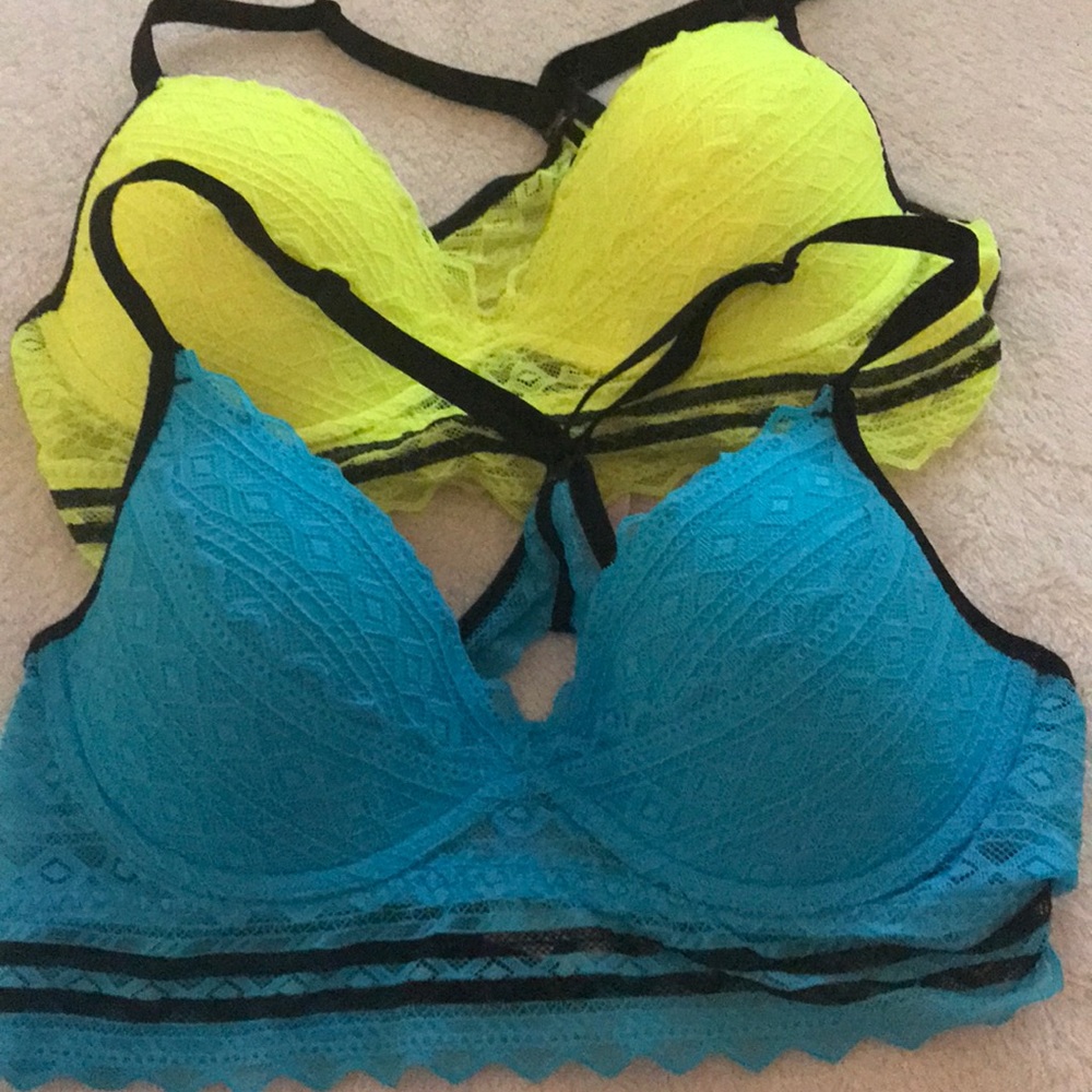 Vs pink neon Bralettes bundle